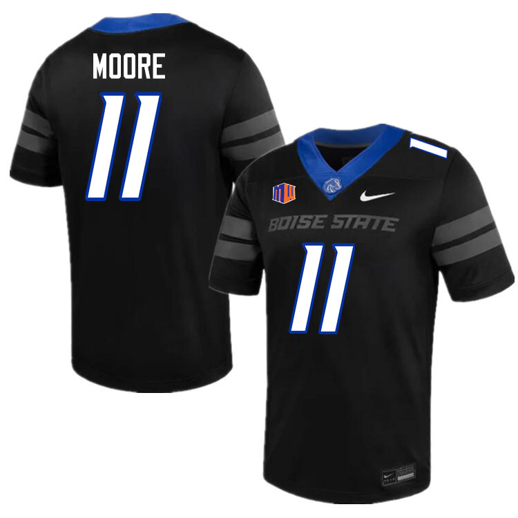 Kellen Moore Jersey, Boise State Broncos #11 Kellen Moore Football Jersey College Uniforms-Black